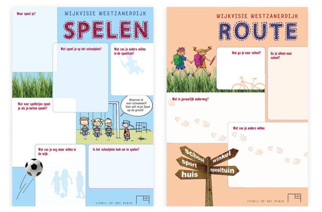 Lesbrieven spelen en route